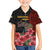 Equatorial Guinea Elephant Kid Hawaiian Shirt with Hibiscus Flowers and Tribal Patterns