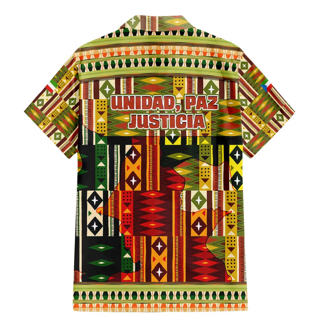 Equatorial Guinea Family Matching Mermaid Dress and Hawaiian Shirt with Lion Print and Traditional African Kente Patterns