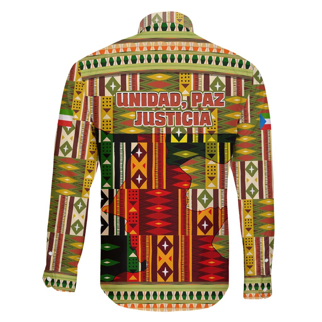 Equatorial Guinea Family Matching Off Shoulder Maxi Dress and Hawaiian Shirt with Lion Print and Traditional African Kente Patterns