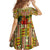 Equatorial Guinea Family Matching Puletasi and Hawaiian Shirt with Lion Print and Traditional African Kente Patterns