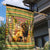 Equatorial Guinea Garden Flag with Lion Print and Traditional African Kente Patterns