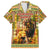 Equatorial Guinea Hawaiian Shirt with Lion Print and Traditional African Kente Patterns