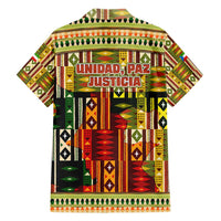 Equatorial Guinea Hawaiian Shirt with Lion Print and Traditional African Kente Patterns