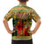 Equatorial Guinea Hawaiian Shirt with Lion Print and Traditional African Kente Patterns
