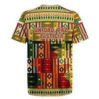 Equatorial Guinea Rugby Jersey with Lion Print and Traditional African Kente Patterns