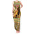Equatorial Guinea Tank Maxi Dress with Lion Print and Traditional African Kente Patterns