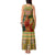 Equatorial Guinea Tank Maxi Dress with Lion Print and Traditional African Kente Patterns