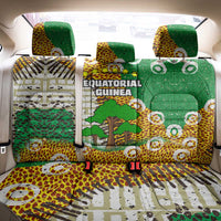 Equatorial Guinea Baobab Tree Back Car Seat Cover with Tribal Patterns and Heritage Quote