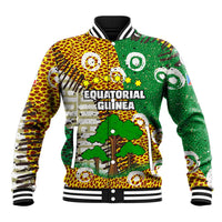 Equatorial Guinea Baobab Tree Baseball Jacket with Tribal Patterns and Heritage Quote