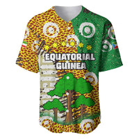 Equatorial Guinea Baobab Tree Baseball Jersey with Tribal Patterns and Heritage Quote