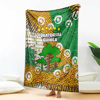Equatorial Guinea Baobab Tree Blanket with Tribal Patterns and Heritage Quote