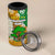 Equatorial Guinea Baobab Tree 4 in 1 Can Cooler Tumbler with Tribal Patterns and Heritage Quote