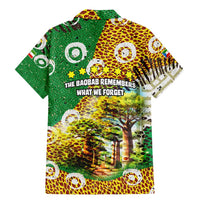 Equatorial Guinea Baobab Tree Family Matching Mermaid Dress and Hawaiian Shirt with Tribal Patterns and Heritage Quote