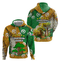Equatorial Guinea Baobab Tree Hoodie with Tribal Patterns and Heritage Quote