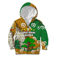 Equatorial Guinea Baobab Tree Kid Hoodie with Tribal Patterns and Heritage Quote