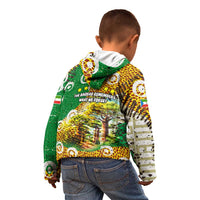 Equatorial Guinea Baobab Tree Kid Hoodie with Tribal Patterns and Heritage Quote