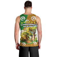 Equatorial Guinea Baobab Tree Men Tank Top with Tribal Patterns and Heritage Quote