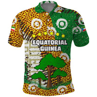 Equatorial Guinea Baobab Tree Polo Shirt with Tribal Patterns and Heritage Quote