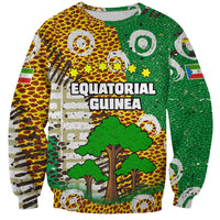 Equatorial Guinea Baobab Tree Sweatshirt with Tribal Patterns and Heritage Quote