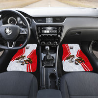 Personalized Tunisia Soccer Car Mats Tunisia Flag Eagle Football Mascot