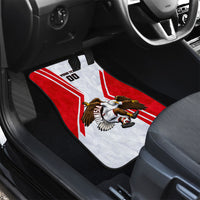 Personalized Tunisia Soccer Car Mats Tunisia Flag Eagle Football Mascot