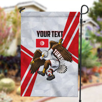 Personalized Tunisia Soccer Garden Flag Tunisia Flag Eagle Football Mascot