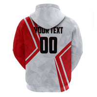 Personalized Tunisia Soccer Hoodie Tunisia Flag Eagle Football Mascot