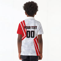 Personalized Tunisia Soccer Kid Polo Shirt Tunisia Flag Eagle Football Mascot