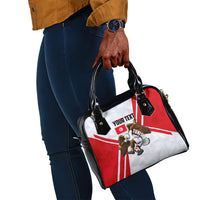 Personalized Tunisia Soccer Shoulder Handbag Tunisia Flag Eagle Football Mascot