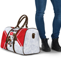 Personalized Tunisia Soccer Travel Bag Tunisia Flag Eagle Football Mascot