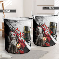 Knights Templar Laundry Basket Crusader Warrior Full Armor Red Cross