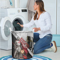 Knights Templar Laundry Basket Crusader Warrior Full Armor Red Cross