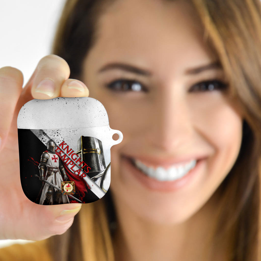 Knights Templar AirPods Case Crusader Warrior Full Armor Red Cross