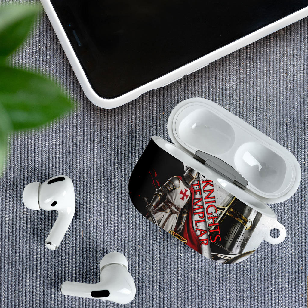 Knights Templar AirPods Case Crusader Warrior Full Armor Red Cross
