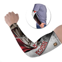 Knights Templar Arm Sleeves Crusader Warrior Full Armor Red Cross