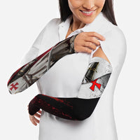 Knights Templar Arm Sleeves Crusader Warrior Full Armor Red Cross