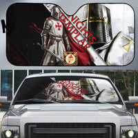 Knights Templar Auto Sun Shade Crusader Warrior Full Armor Red Cross