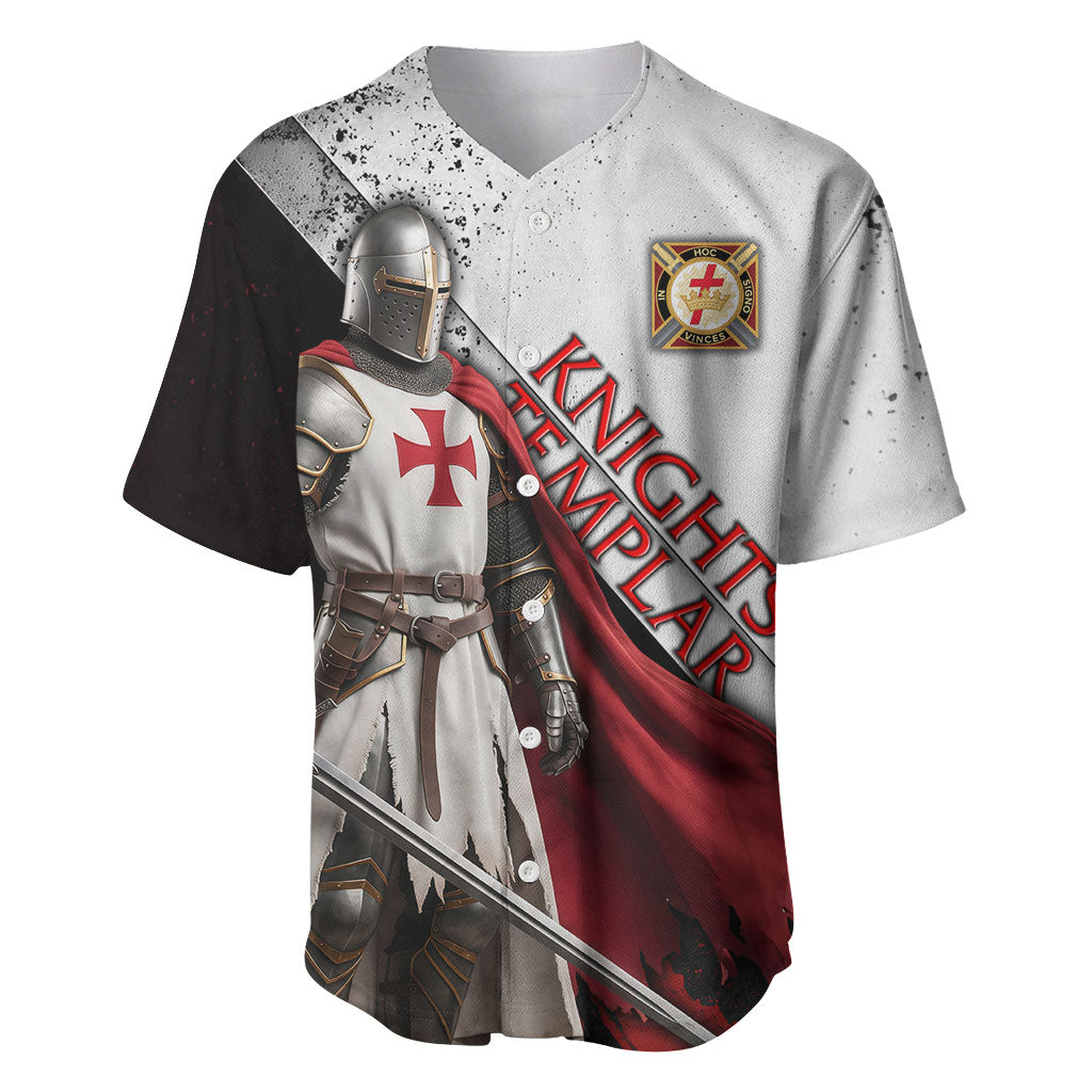 Knights Templar Baseball Jersey Crusader Warrior Full Armor Red Cross