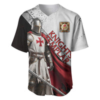 Knights Templar Baseball Jersey Crusader Warrior Full Armor Red Cross