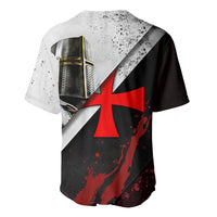 Knights Templar Baseball Jersey Crusader Warrior Full Armor Red Cross