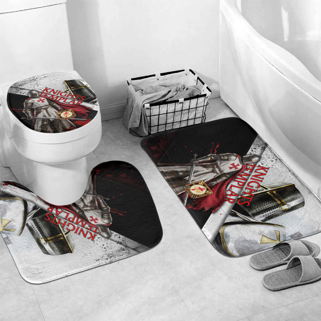 Knights Templar Bathroom Set Crusader Warrior Full Armor Red Cross