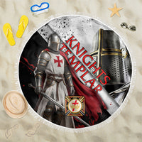 Knights Templar Beach Blanket Crusader Warrior Full Armor Red Cross