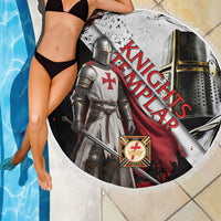 Knights Templar Beach Blanket Crusader Warrior Full Armor Red Cross
