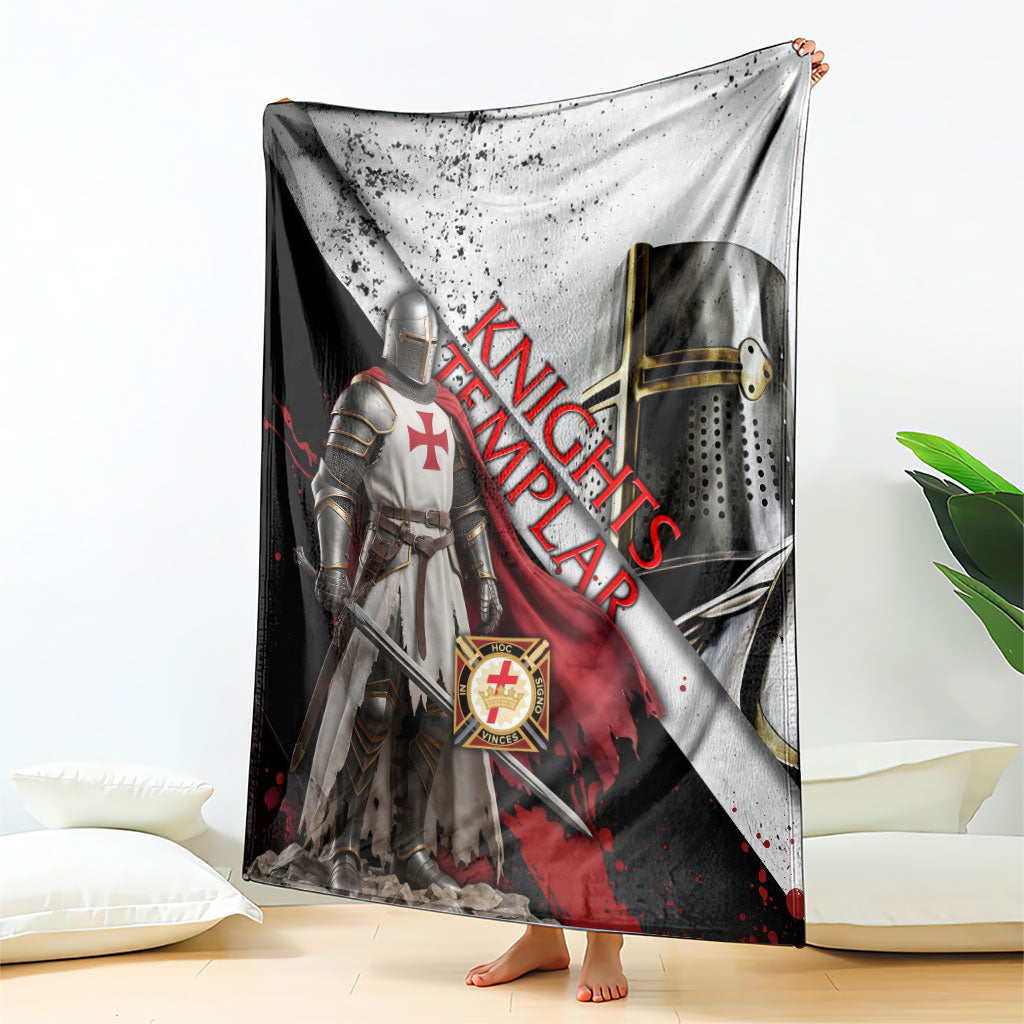 Knights Templar Blanket Crusader Warrior Full Armor Red Cross