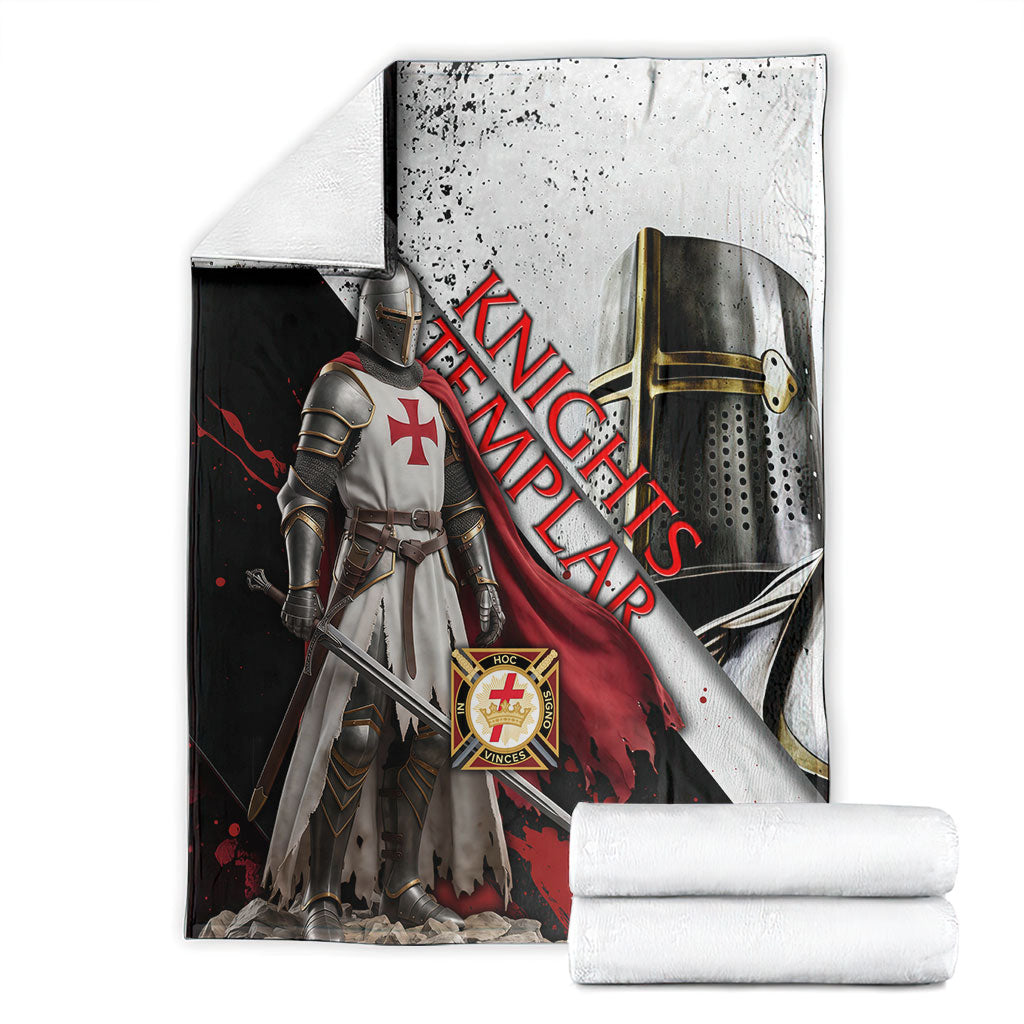 Knights Templar Blanket Crusader Warrior Full Armor Red Cross