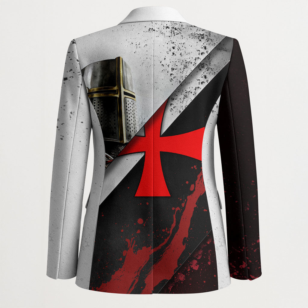 Knights Templar Blazer Crusader Warrior Full Armor Red Cross