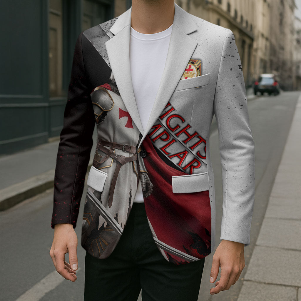 Knights Templar Blazer Crusader Warrior Full Armor Red Cross