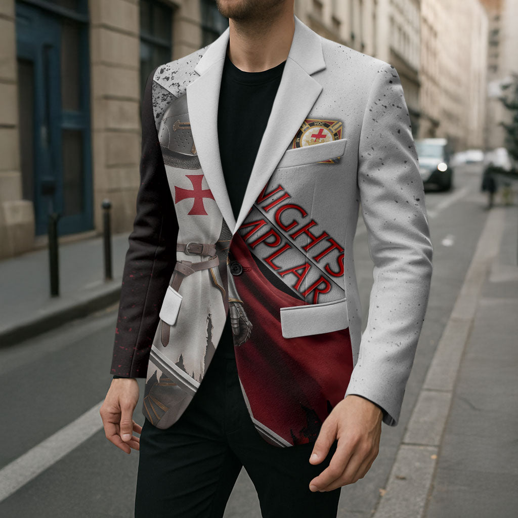 Knights Templar Blazer Crusader Warrior Full Armor Red Cross