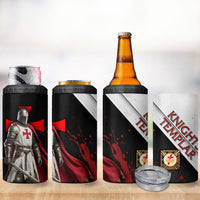 Knights Templar 4 in 1 Can Cooler Tumbler Crusader Warrior Full Armor Red Cross