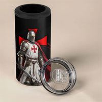 Knights Templar 4 in 1 Can Cooler Tumbler Crusader Warrior Full Armor Red Cross